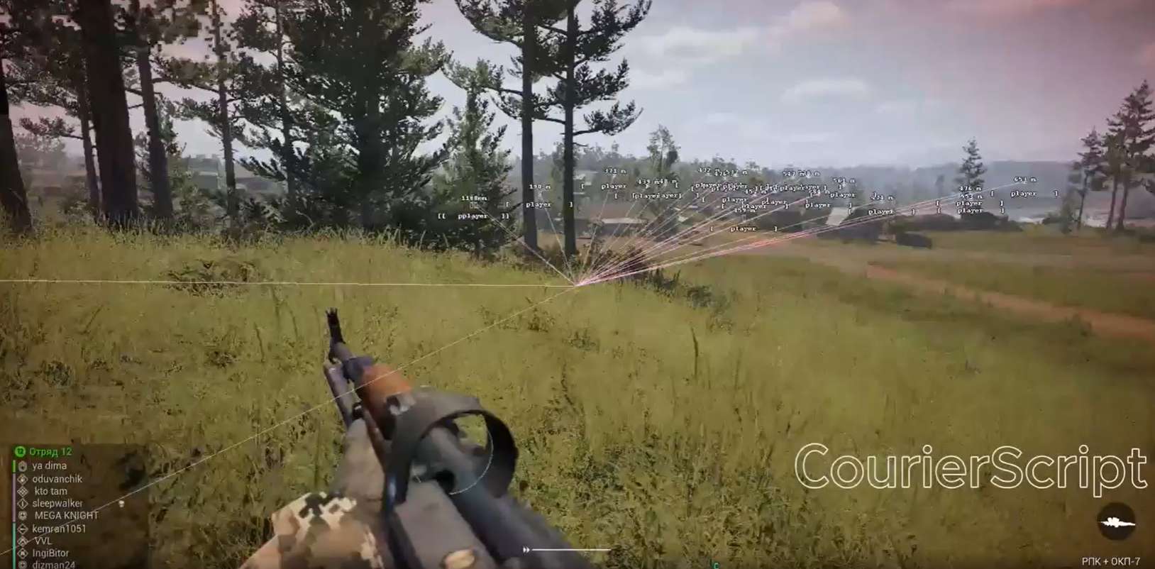 Скриншот чита Courier для SQUAD - 1