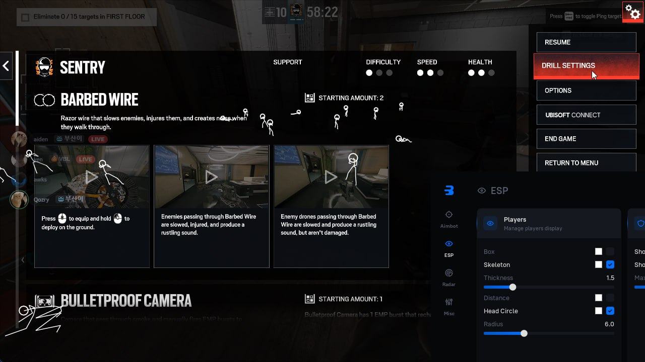 Скриншот чита Busan для Tom Clancy’s Rainbow Six - 1