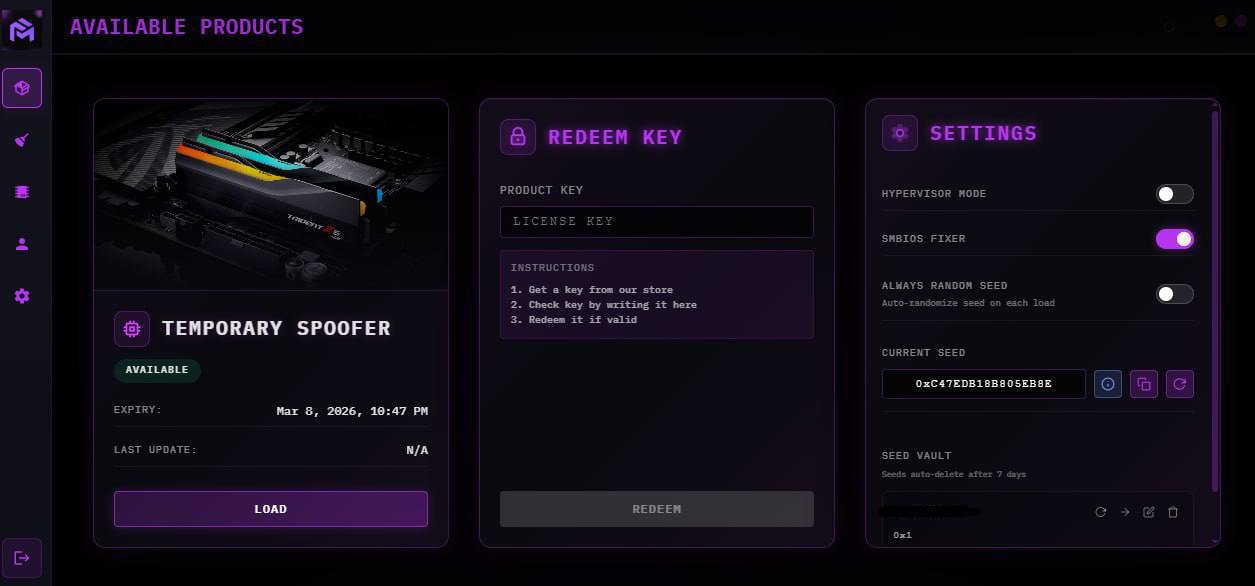 Скриншот спуфера UBGG | Temp Spoofer - 2