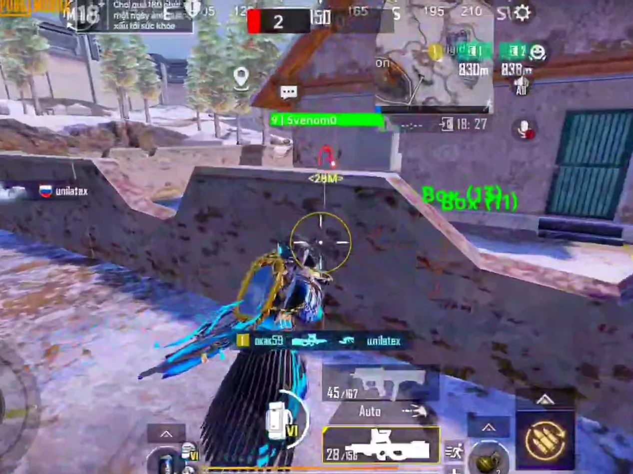 Скриншот мобильного чита Jarvis PUBG Mobile - 1