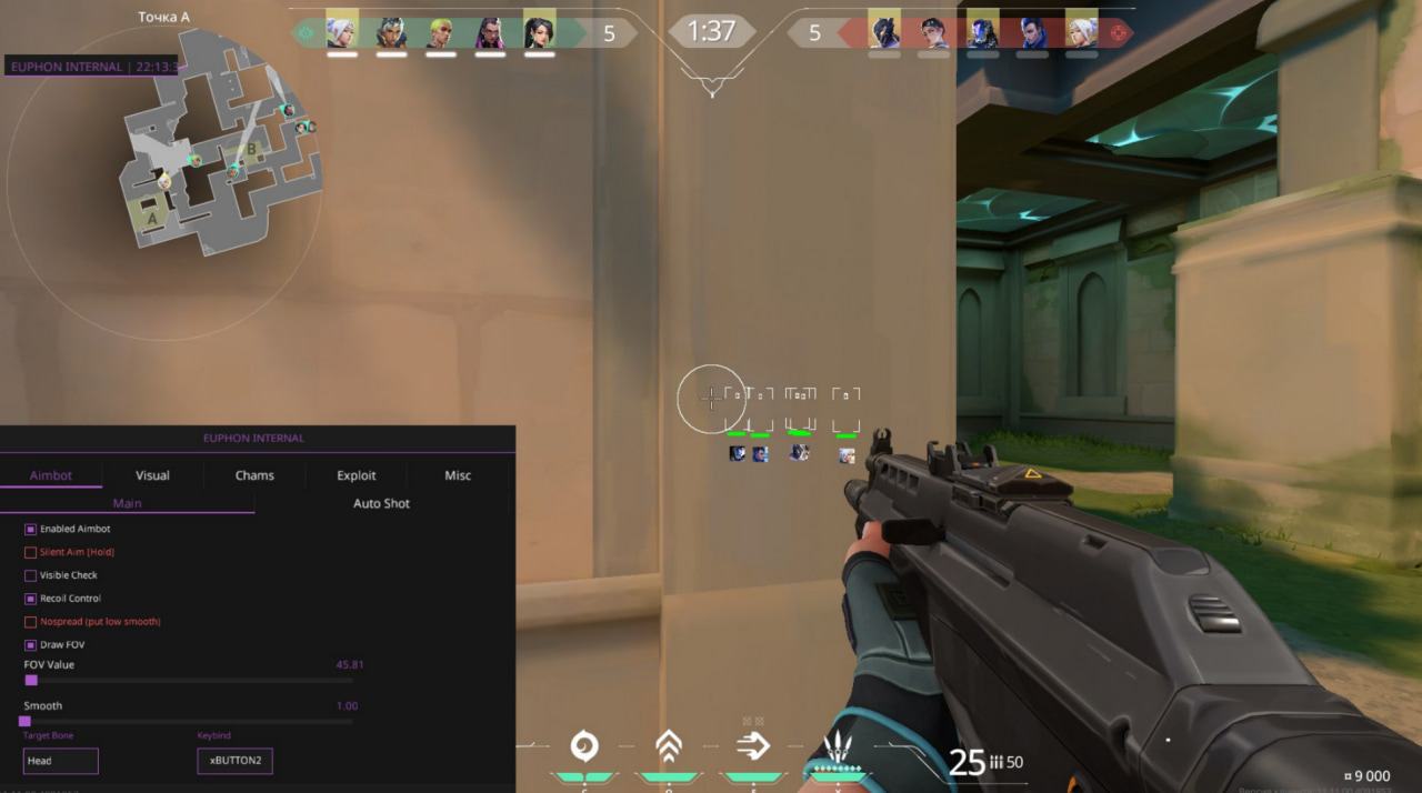 Euphon-Internal cheat for VALORANT - screenshot 2