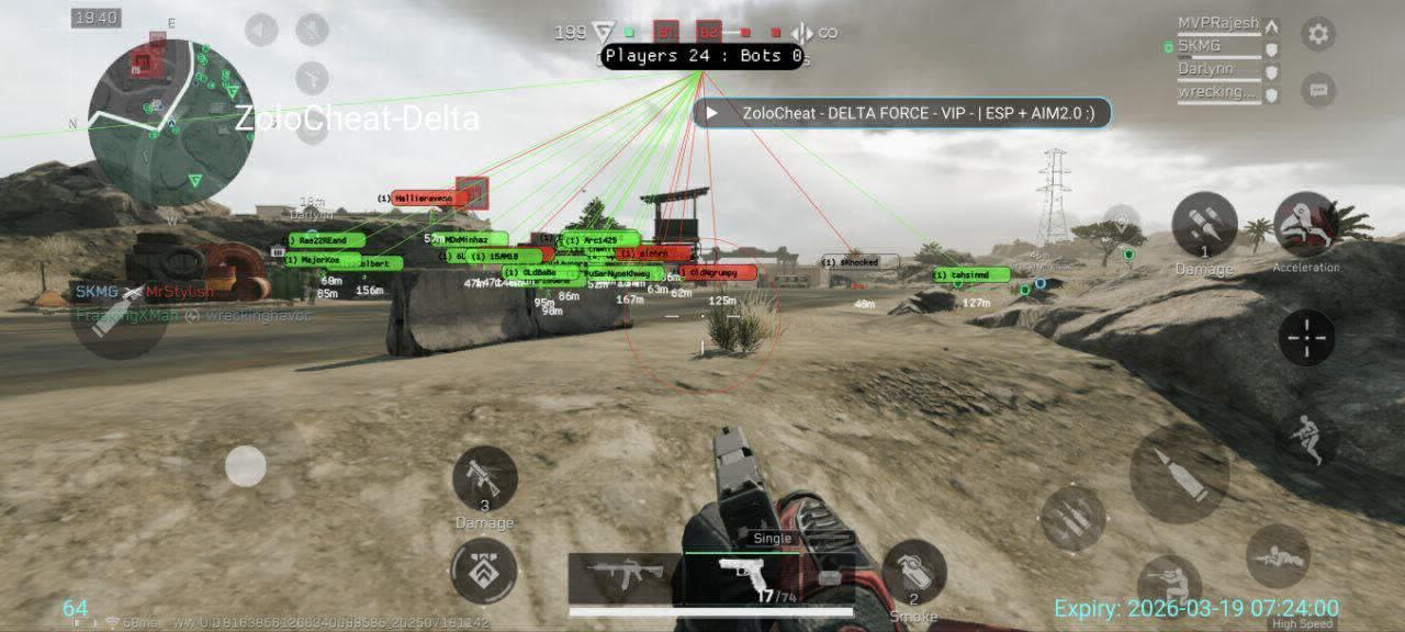 Zolo Delta Force cheat for Delta Force Mobile - screenshot 1