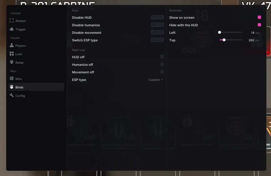 Скриншот чита UDP для Apex Legends - 15
