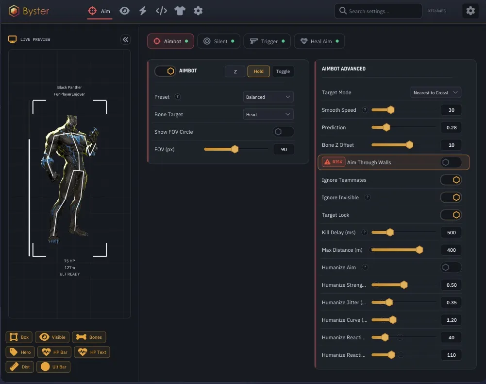 Byster cheat for Marvel Rivals - screenshot 5