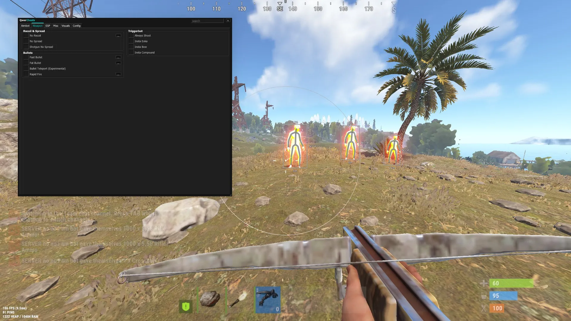 Скриншот чита Qwer для Rust - 5