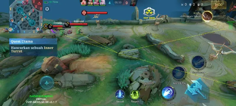 Скриншот мобильного чита Vvip Mobile Legends - 7