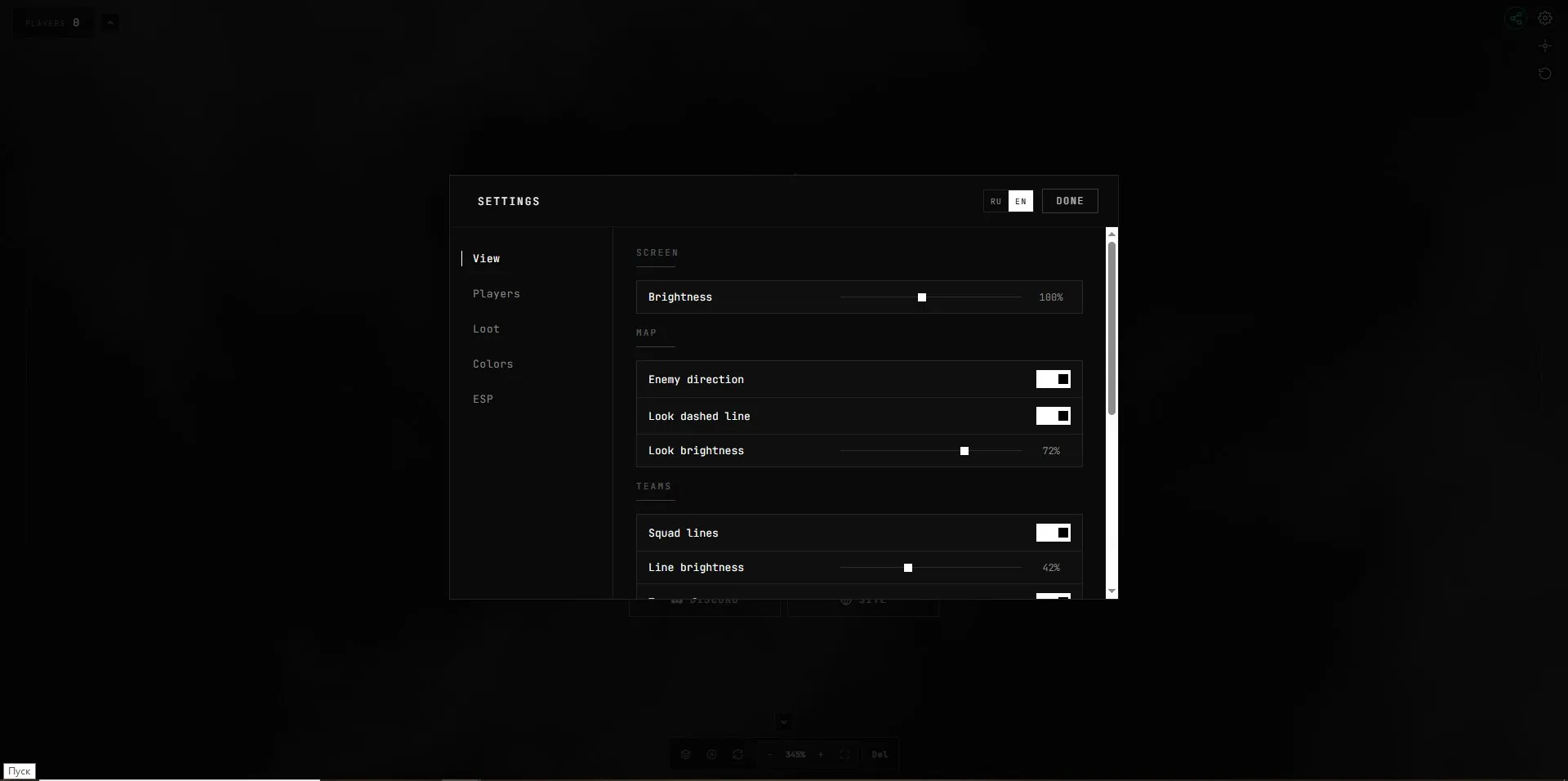 Скриншот чита Lexfan WEB Radar + ESP для Arc Raiders - 5