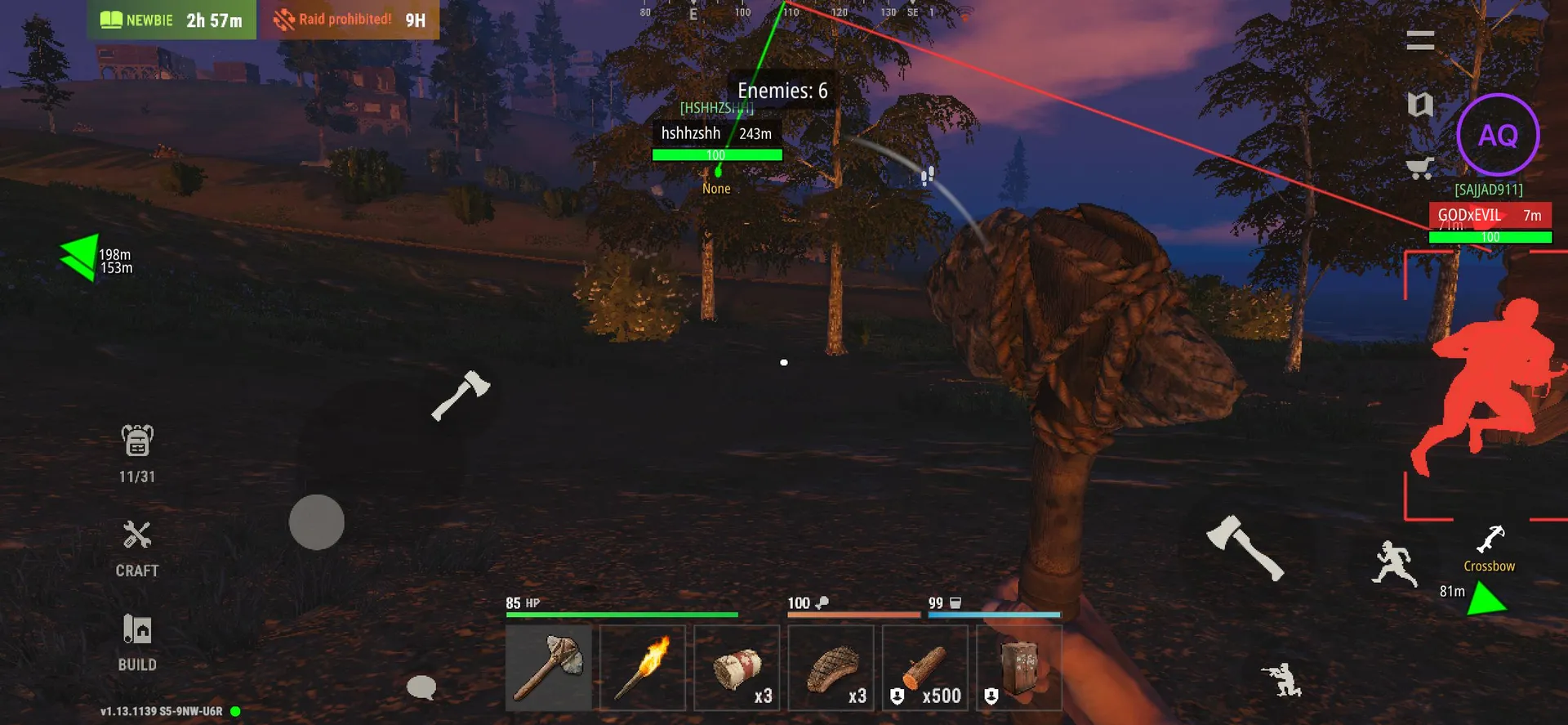 Скриншот мобильного чита AQREH IOS для Oxide: Survival Island - 6