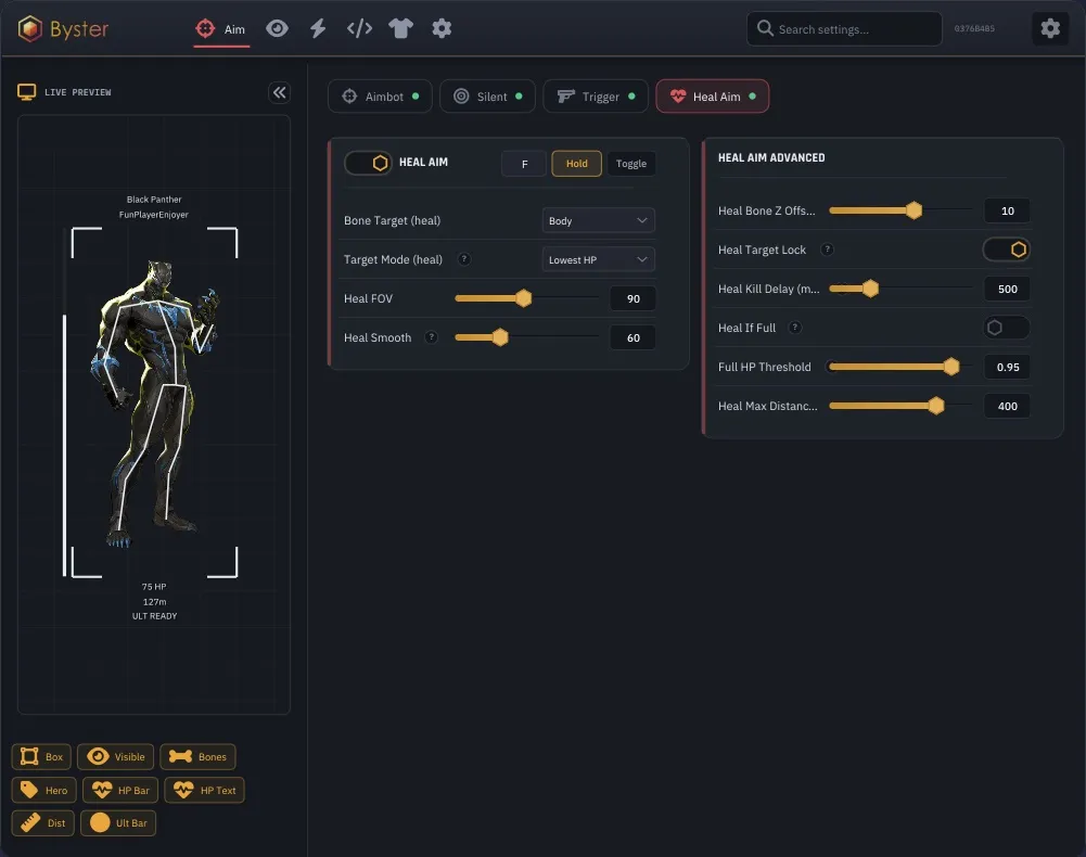 Byster cheat for Marvel Rivals - screenshot 6