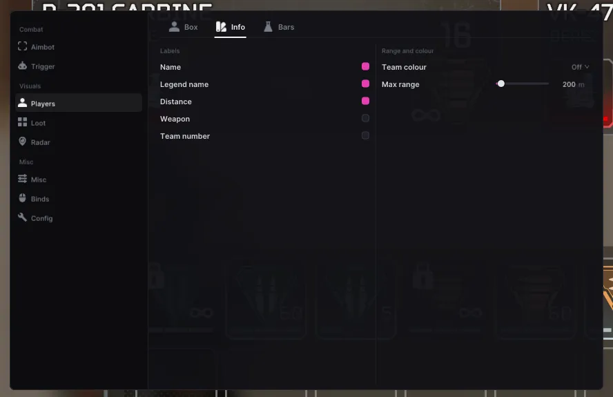 Скриншот чита UDP для Apex Legends - 4
