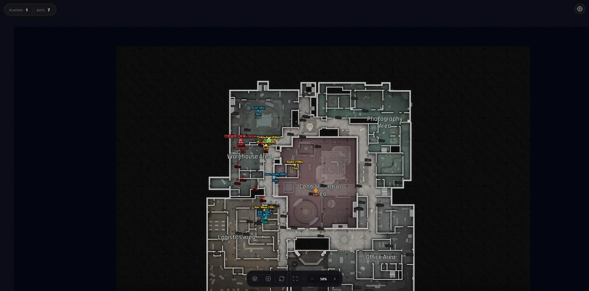 Скриншот чита Paranoya WEB RADAR для Arena Breakout - 3