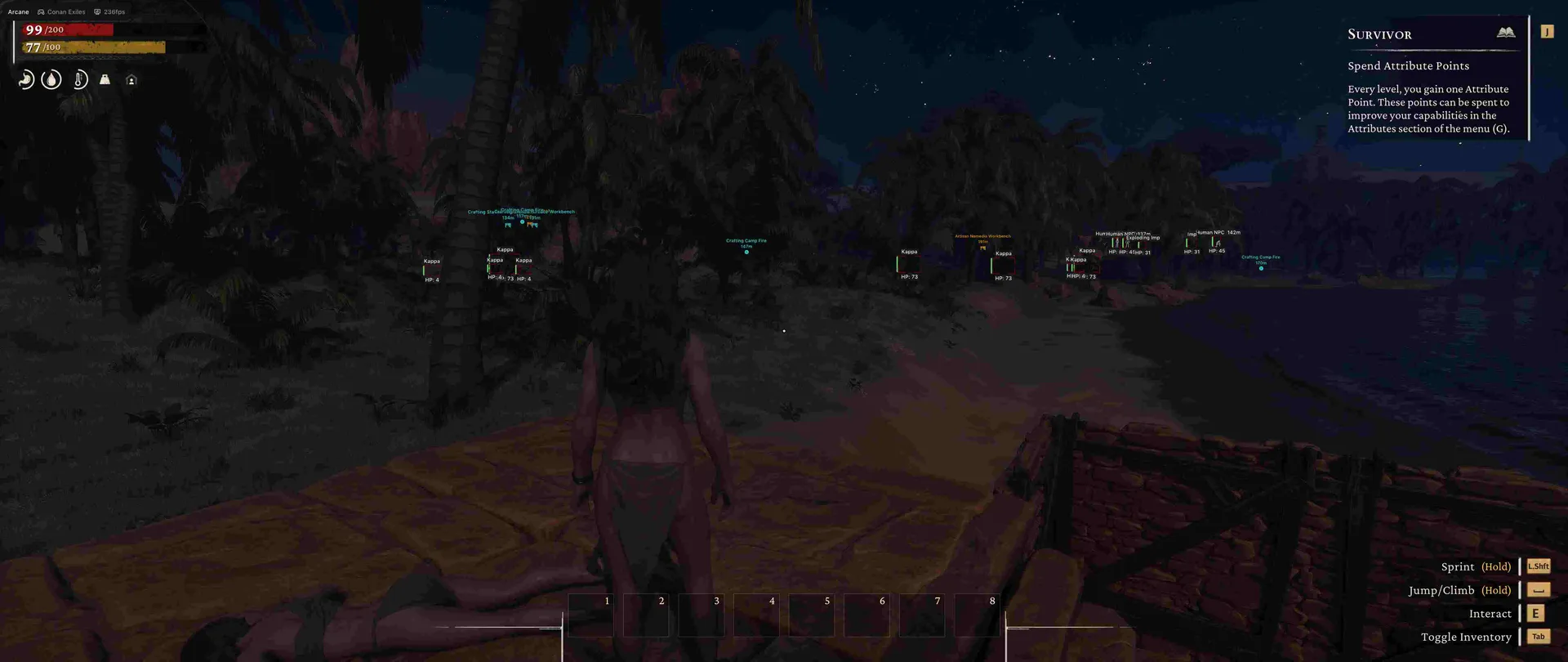 Скриншот чита Arcane для Conan Exiles - 1