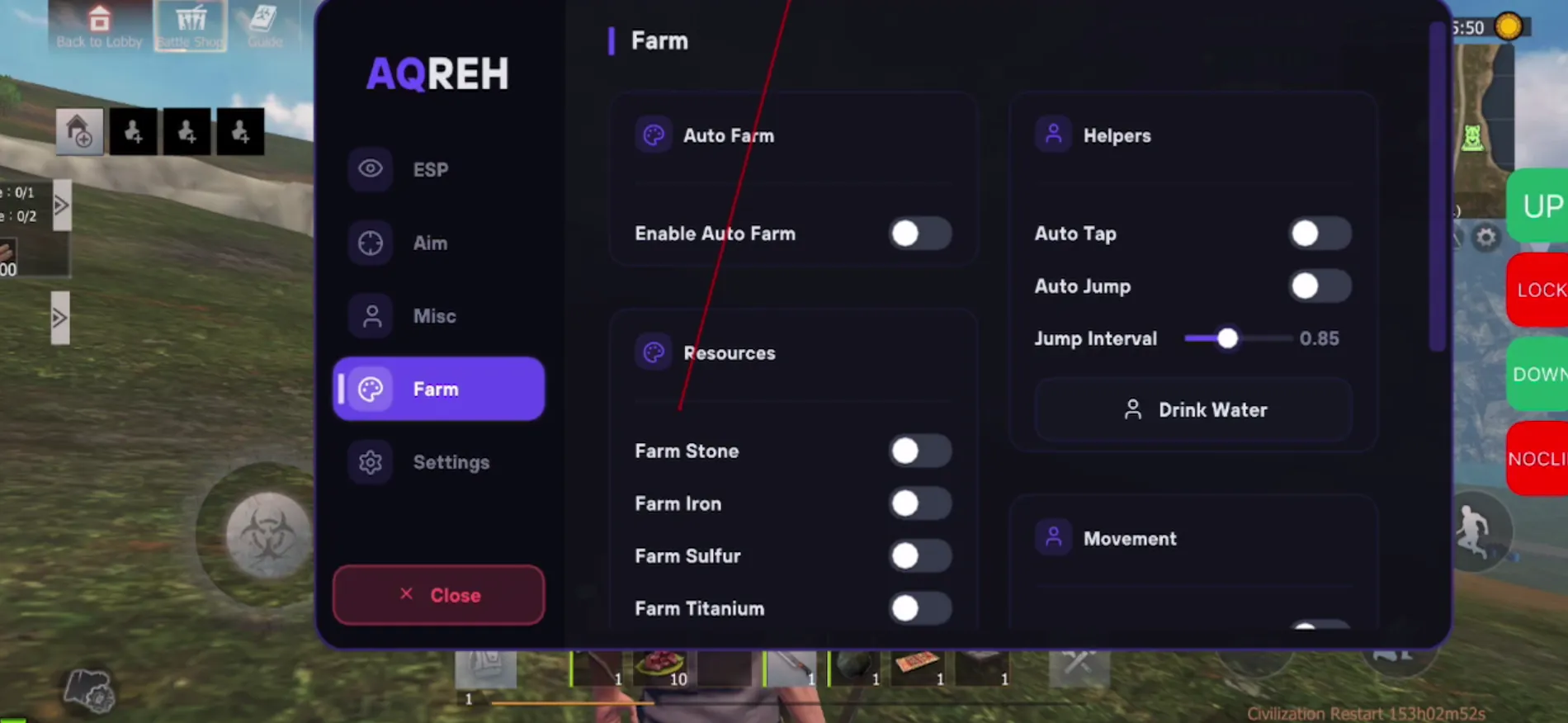 AQREH mobile cheat for Last Island of Survival - screenshot 4