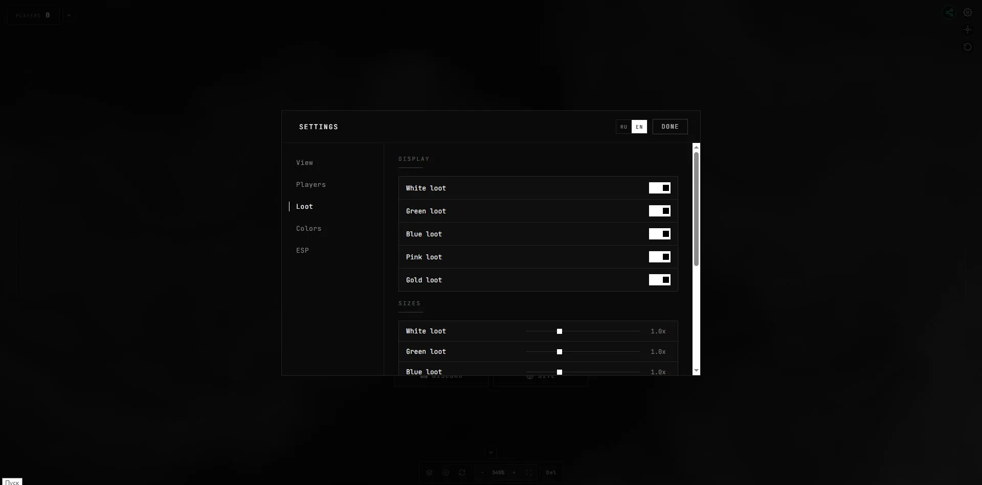 Скриншот чита Lexfan WEB Radar + ESP для Arc Raiders - 8