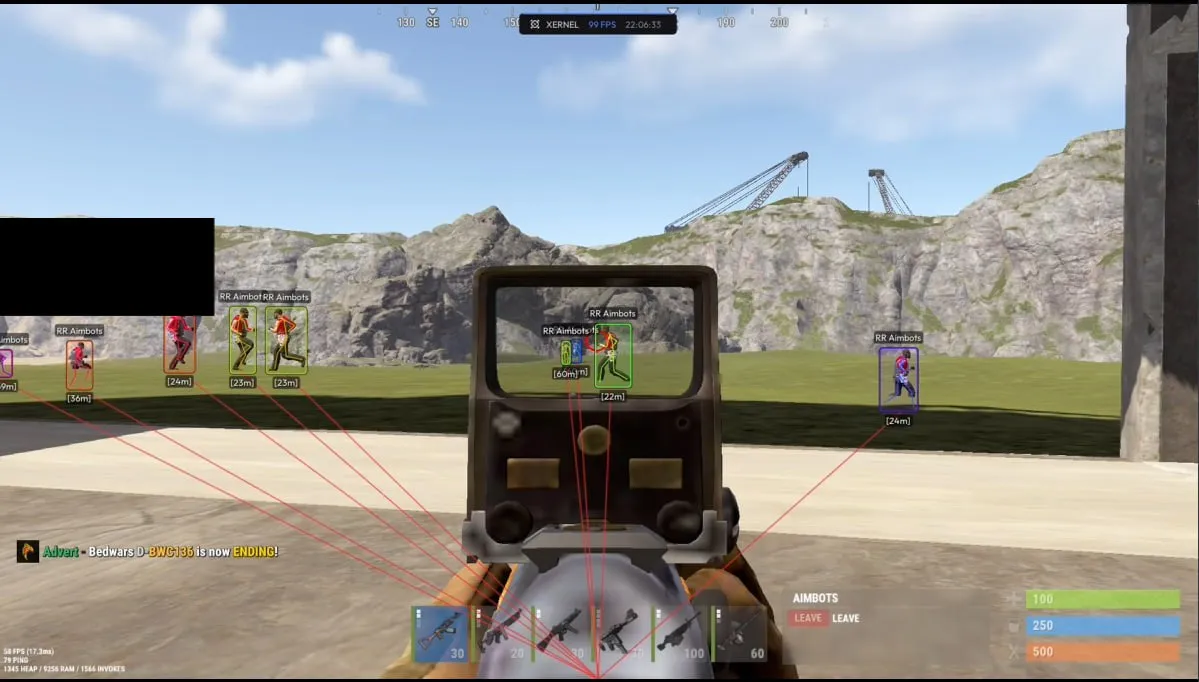 Xernel cheat for Rust - screenshot 1