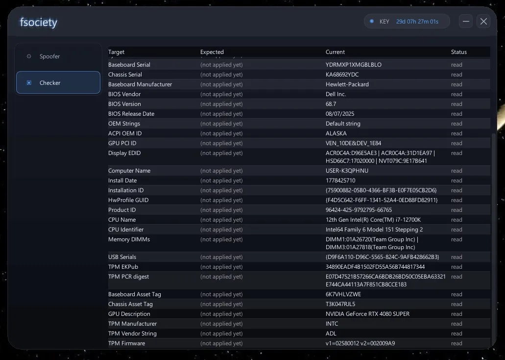 Fsociety Spoofer - screenshot 2