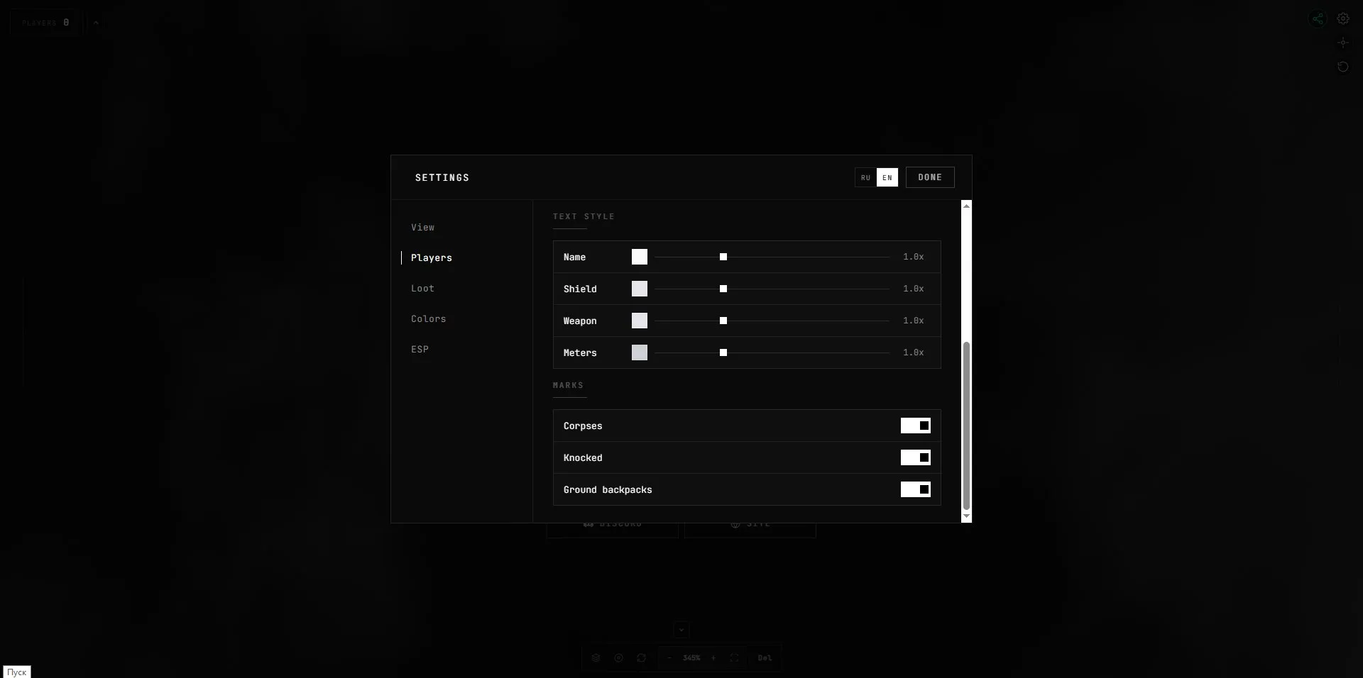 Скриншот чита Lexfan WEB Radar + ESP для Arc Raiders - 7