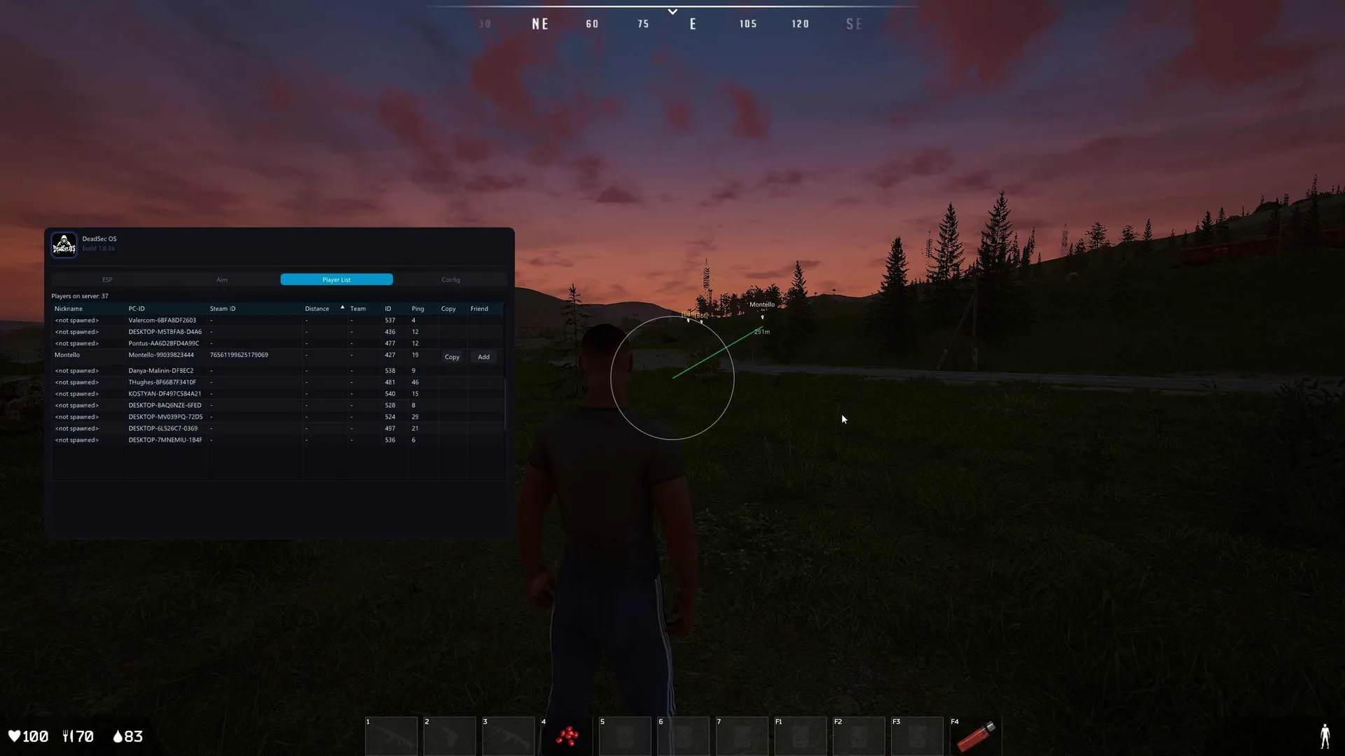 Скриншот чита DeadSec для DeadSide - 2