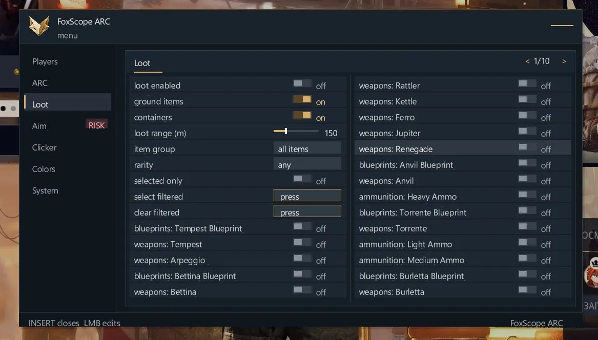 FoxScope cheat for Arc Raiders - screenshot 3