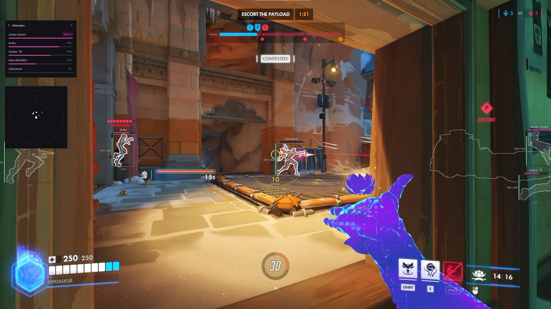 Скриншот чита UDP для Overwatch 2 - 15