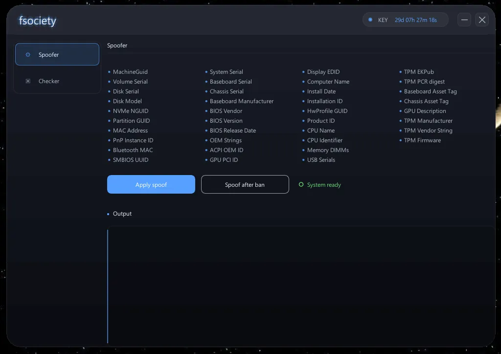 Fsociety Spoofer - screenshot 1