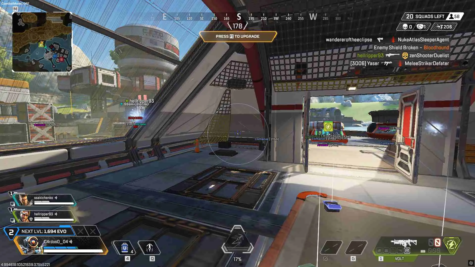 Скриншот чита Shxdow для Apex Legends - 3