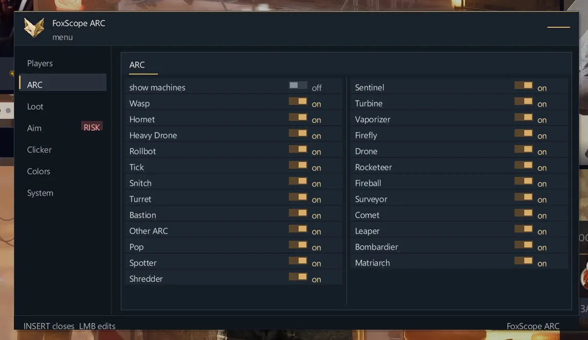 FoxScope cheat for Arc Raiders - screenshot 2