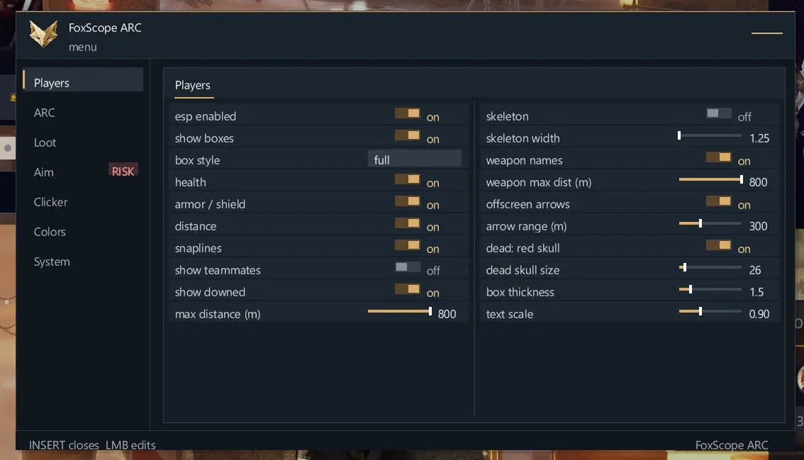 FoxScope cheat for Arc Raiders - screenshot 1