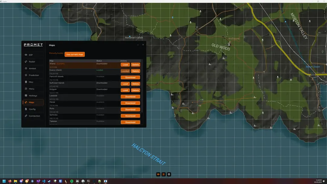 Скриншот чита Promet DMA Arma Reforger - 2