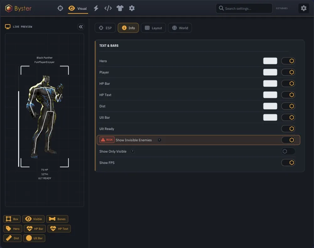 Byster cheat for Marvel Rivals - screenshot 10