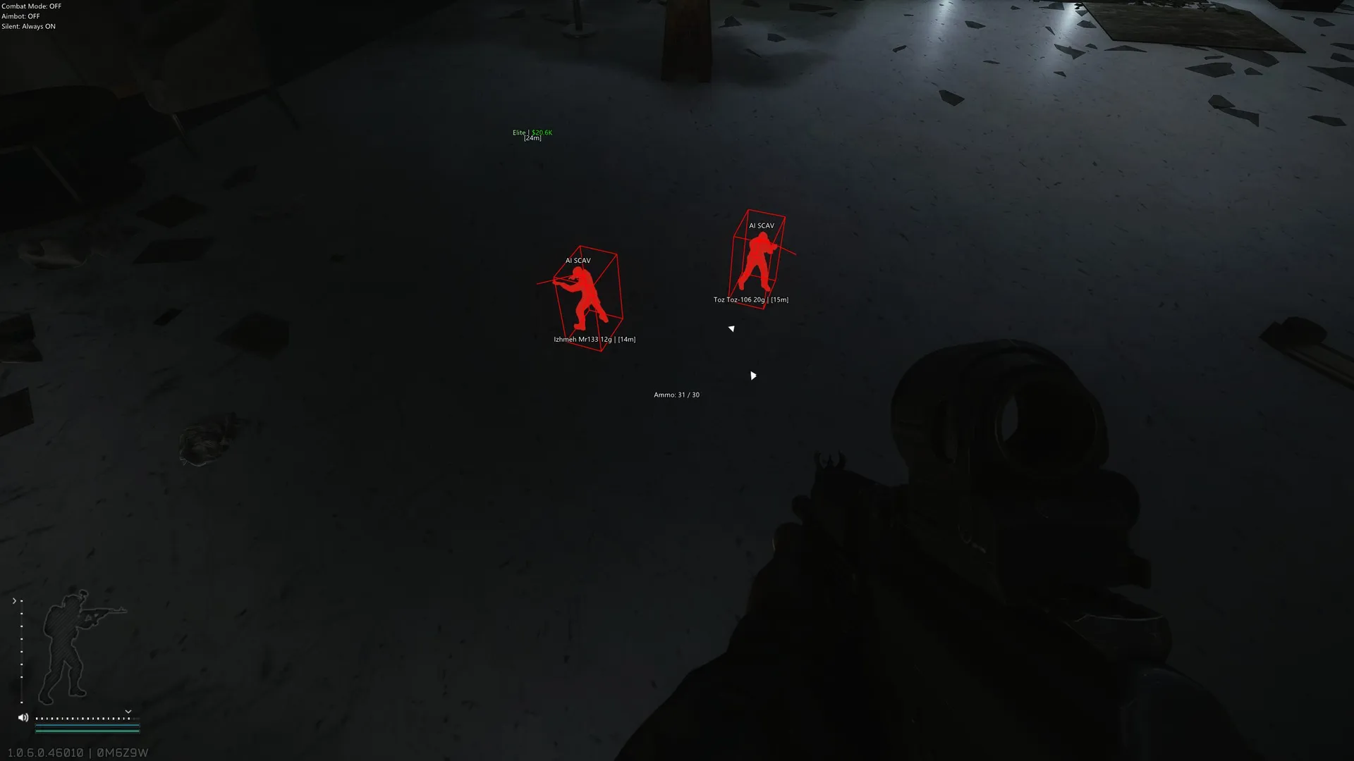 Shxdow Internal cheat for Escape From Tarkov - screenshot 1