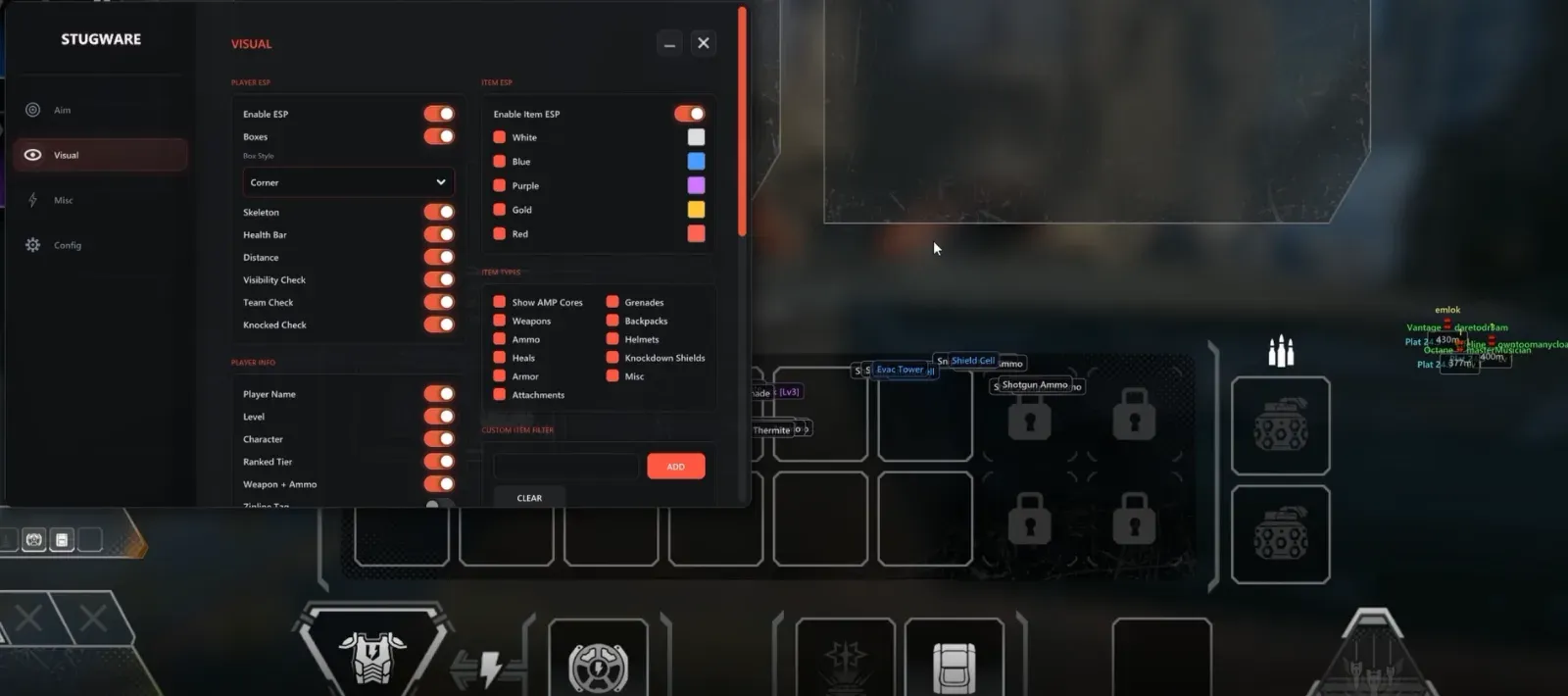 Stugware cheat for Apex Legends - screenshot 2
