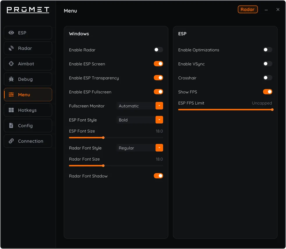 Promet DMA cheat for Rust - screenshot 4