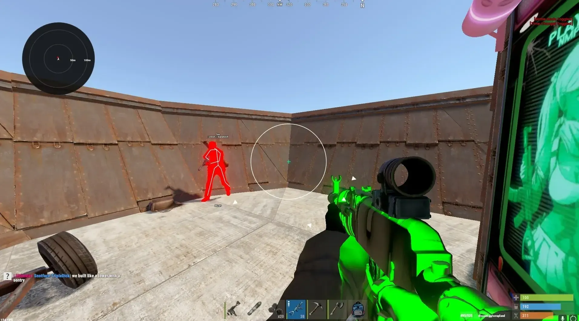 Скриншот чита Disconnect External для Rust - 3