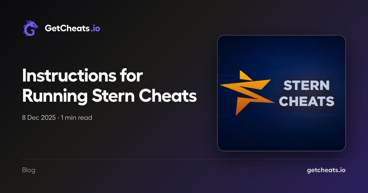 Stern cheats launch instructions | GetCheats.io